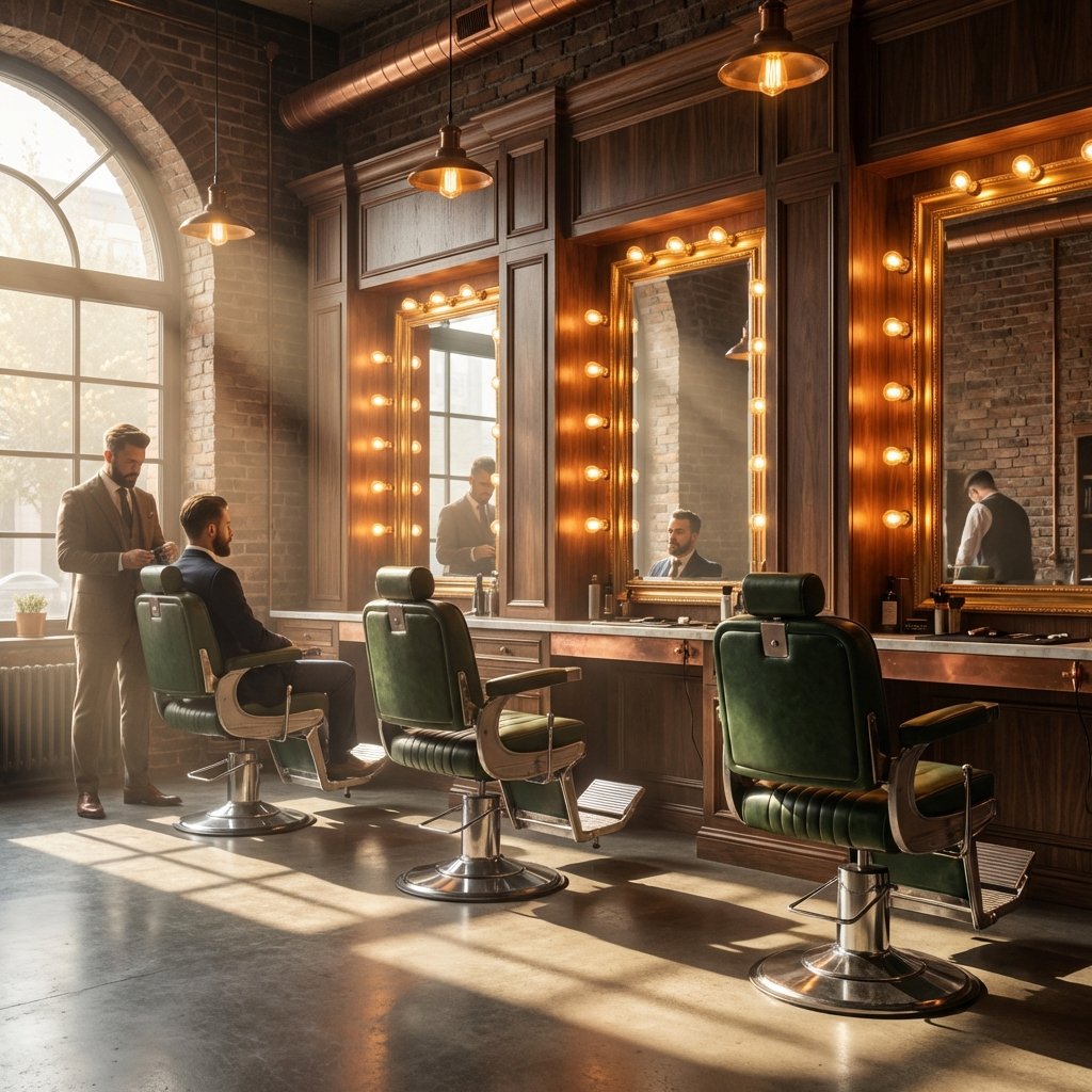 Premium Barbershop Interior